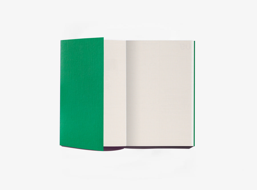 edition julie joliat pocket size notebook filling good: layout with 2mm grid with green cover flao