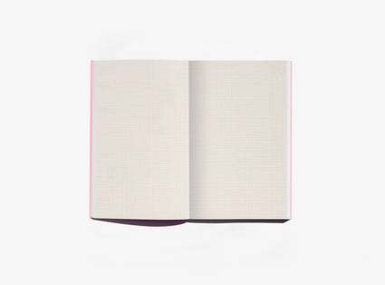 edition julie joliat pocket size notebook filling good: layout with 2mm grid with pink cover