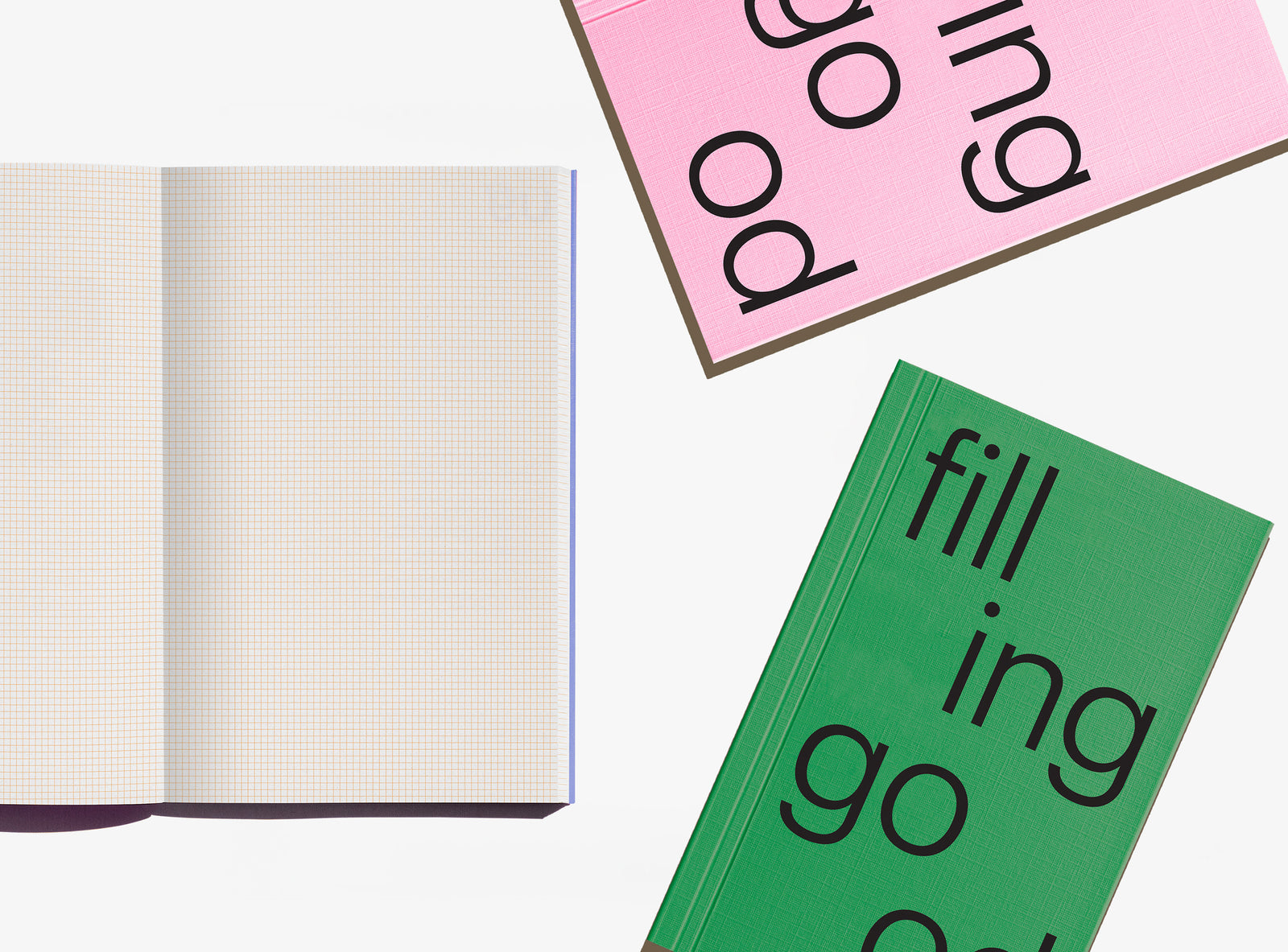 edition julie joliat pocket size notebook filling good: layout with 2mm grid and green and light pink cover
