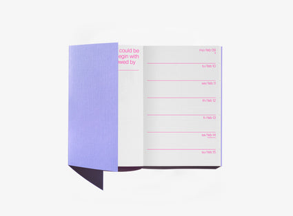 edition julie joliat planner agenda 2026 layout with cover flap
