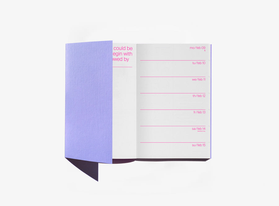 edition julie joliat planner agenda 2026 layout with cover flap