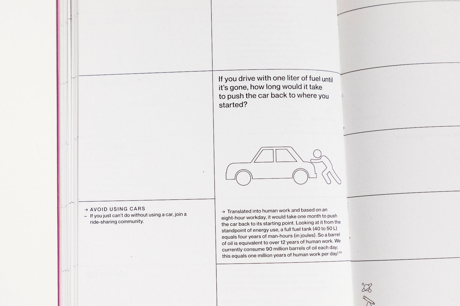 Detail of a spread from our 2020 planner.