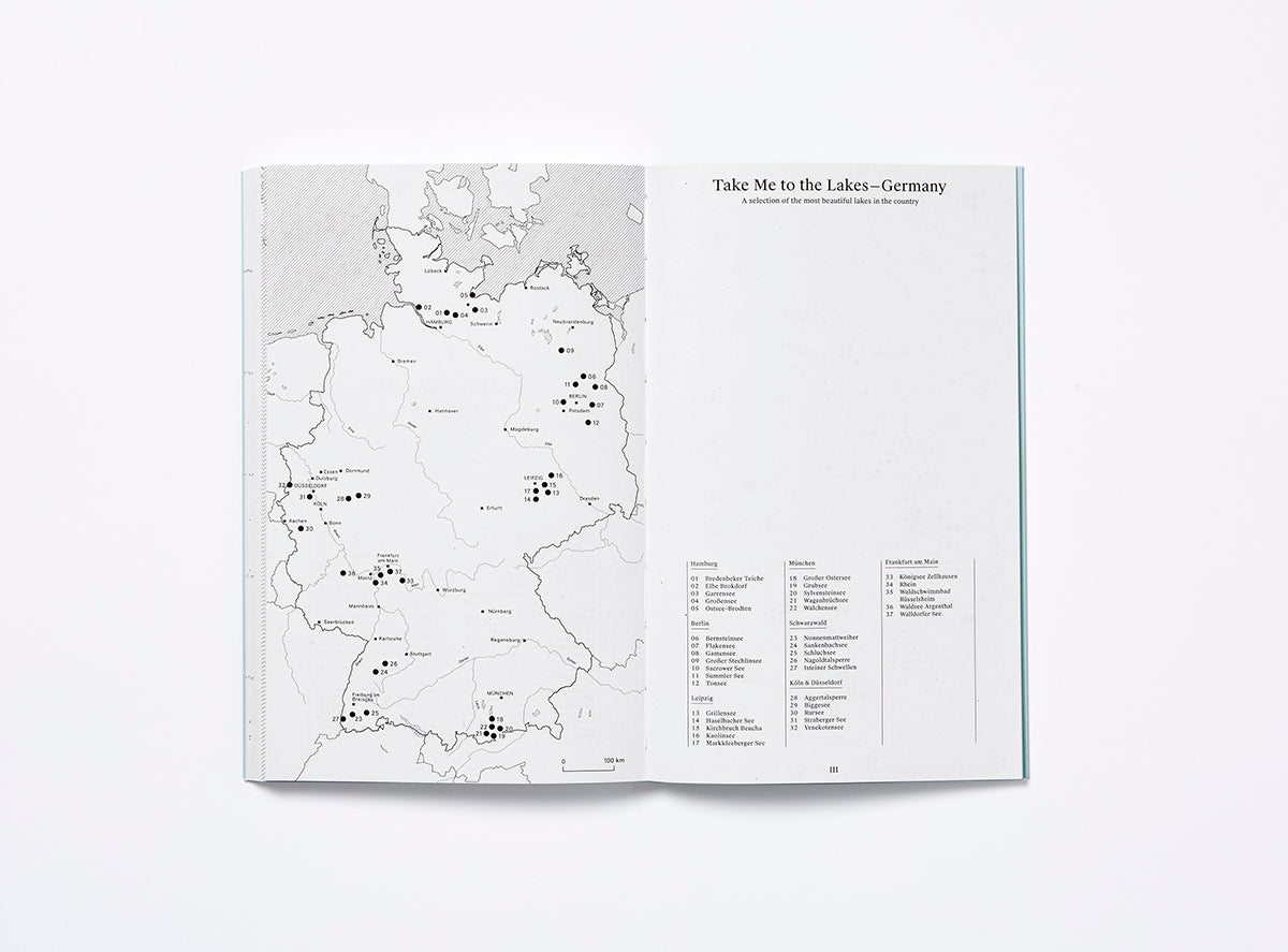 Spread of our 2023 planner special edition of take me to the lakes.