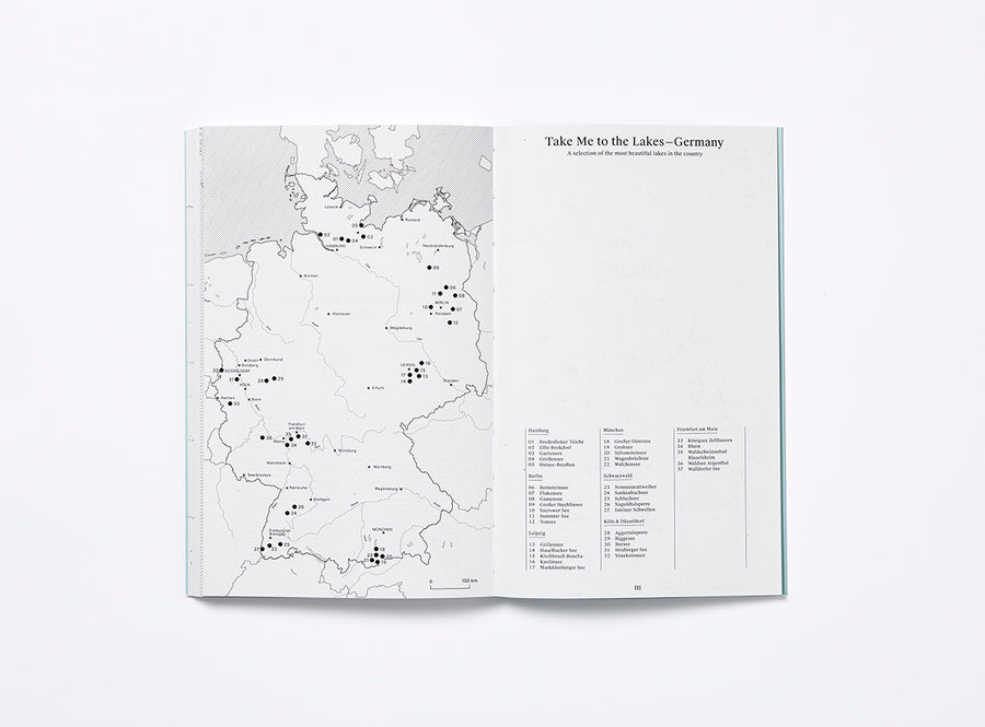 Spread of our 2023 planner special edition of take me to the lakes.