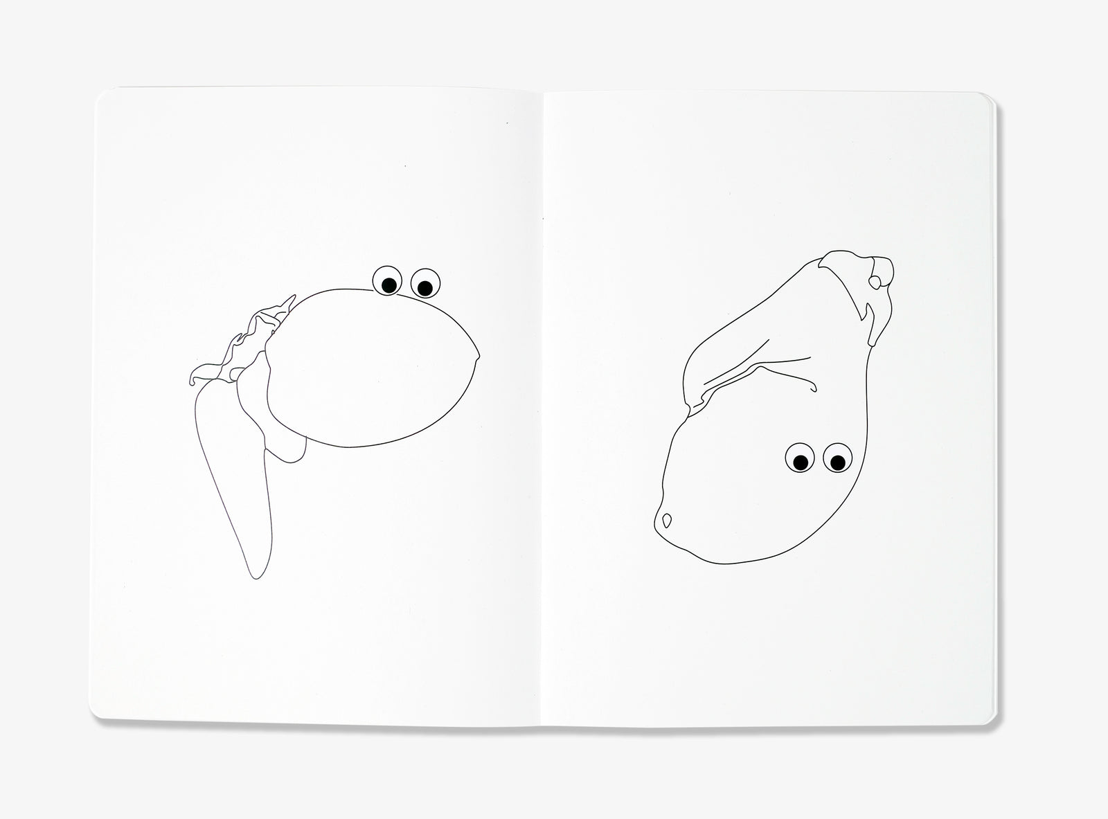 Spread from our Uglicious Colouring book.