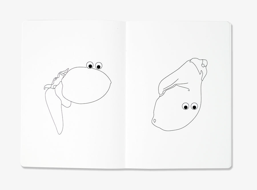 Spread from our Uglicious Colouring book.