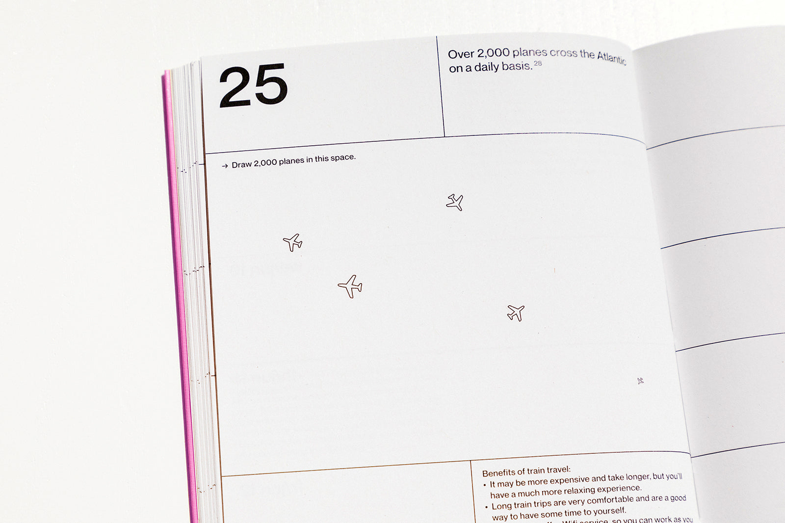 Detail of a spread from our 2020 planner.