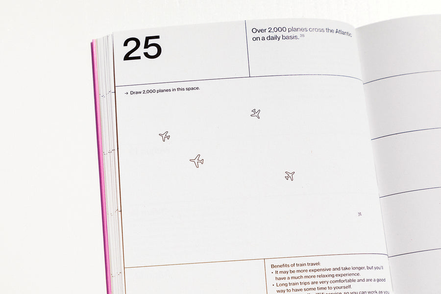 Detail of a spread from our 2020 planner.