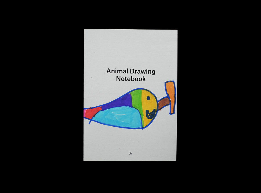 Cover of animal drawing notebook with a kid's drawing: Great hammerhead