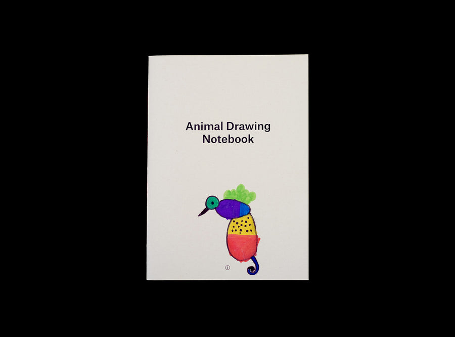 Cover from our Animal Drawing notebook with children drawing.