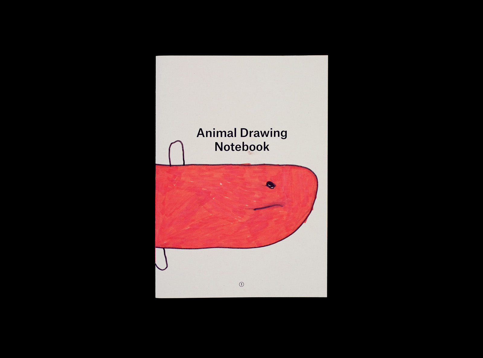 Cover from our Animal Drawing notebook with children drawing.