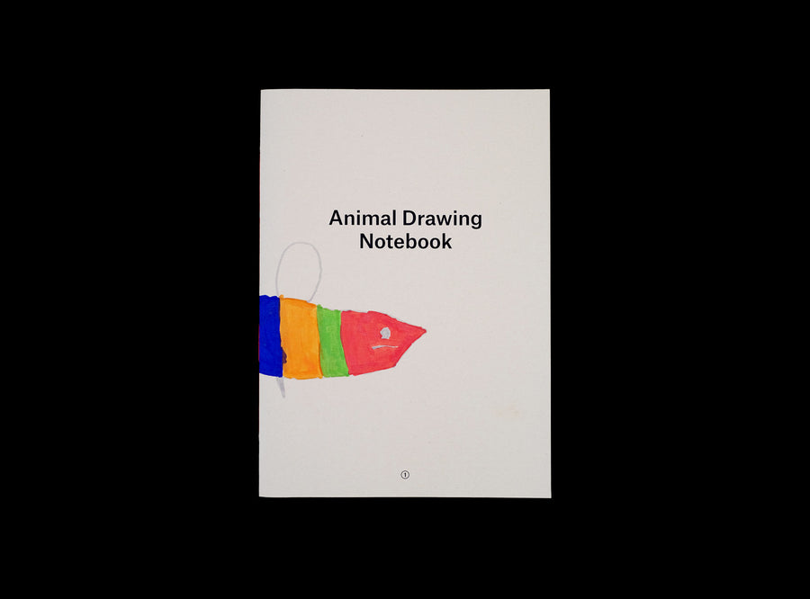 Cover from our Animal Drawing notebook with children drawing.