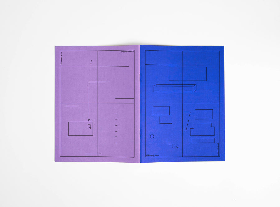 notebook edition julie joliat x studio playground open to see the covers on white background