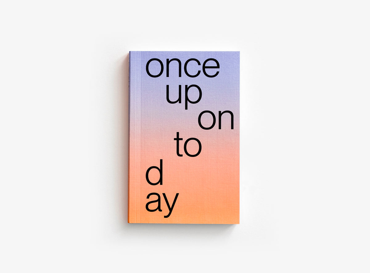 Cover of the edition julie joliat planner agenda 2027 with a purple-to-salmon gradient background and title 'once upon today' in black lowercase text — on a white background.