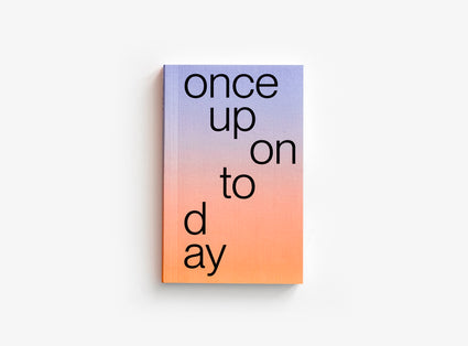 Cover of the edition julie joliat planner agenda 2027 with a purple-to-salmon gradient background and title 'once upon today' in black lowercase text — on a white background.