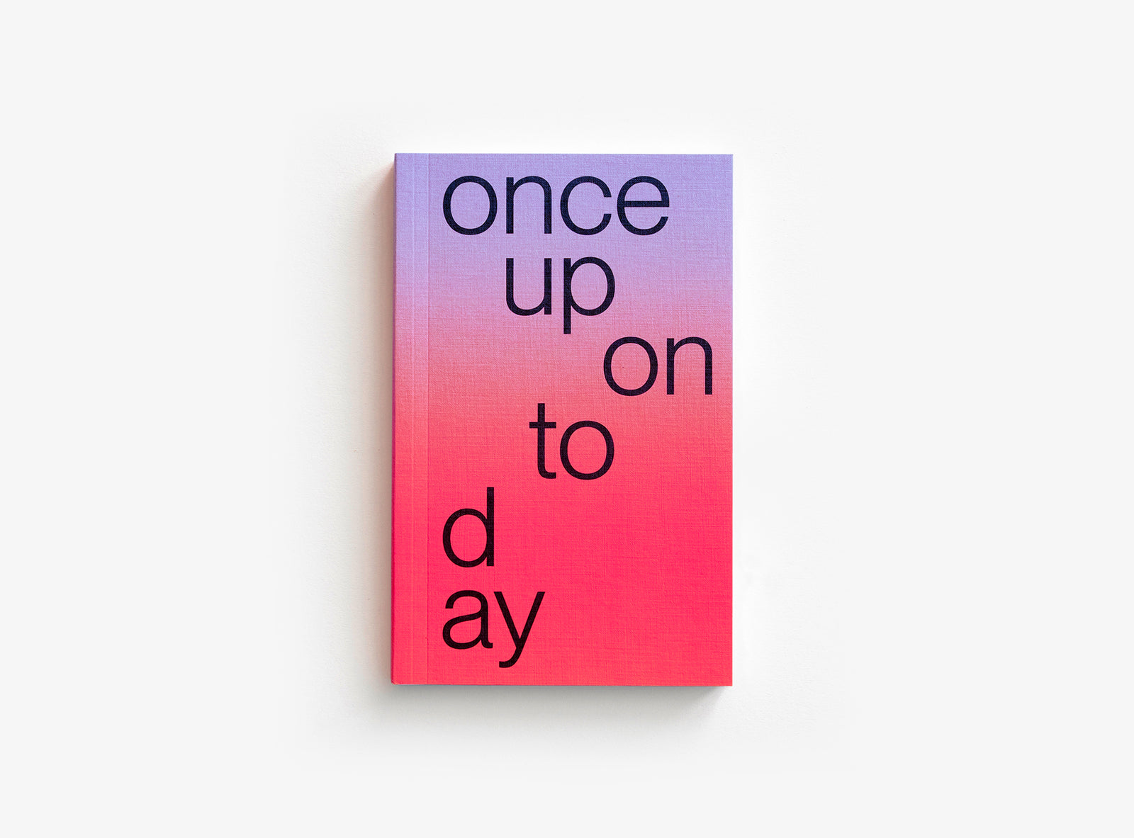 Cover of the edition julie joliat planner agenda 2027 with a red-to-purple gradient background and title 'once upon today' in black lowercase text — on a white background.