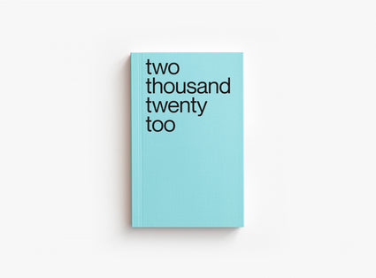 Light blue cover of our 2022 planner which motto was two thousand twenty too.