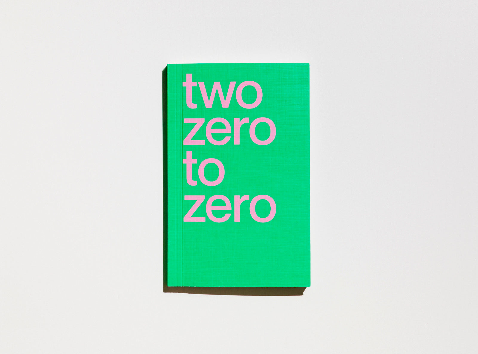Cover of our 2020 planner which motto was two zero to zero, in pink and green.
