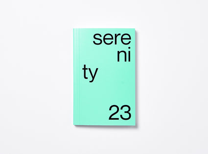 Cover from our 2023 planner in mint with the motto Serenity.