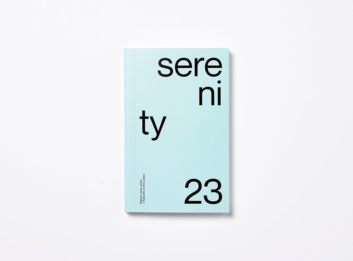 Cover from our 2023 planner in light blue with the motto Serenity.