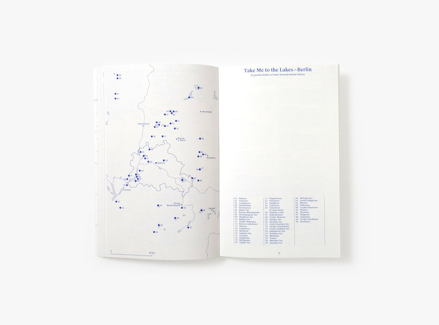 Spread of our special edition Take me to the lakes — Berlin of our 2022 planner-