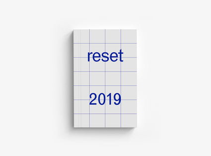 Cover from our 2019 planner which motto was reset 2019.