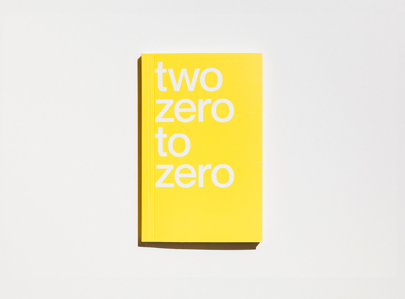 Cover of our 2020 planner which motto was two zero to zero, in yellow.